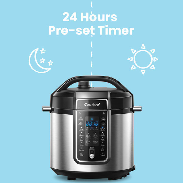 COMFEE' 9in1 6 Quart Pressure Cooker Find the Joy in the Kitchen